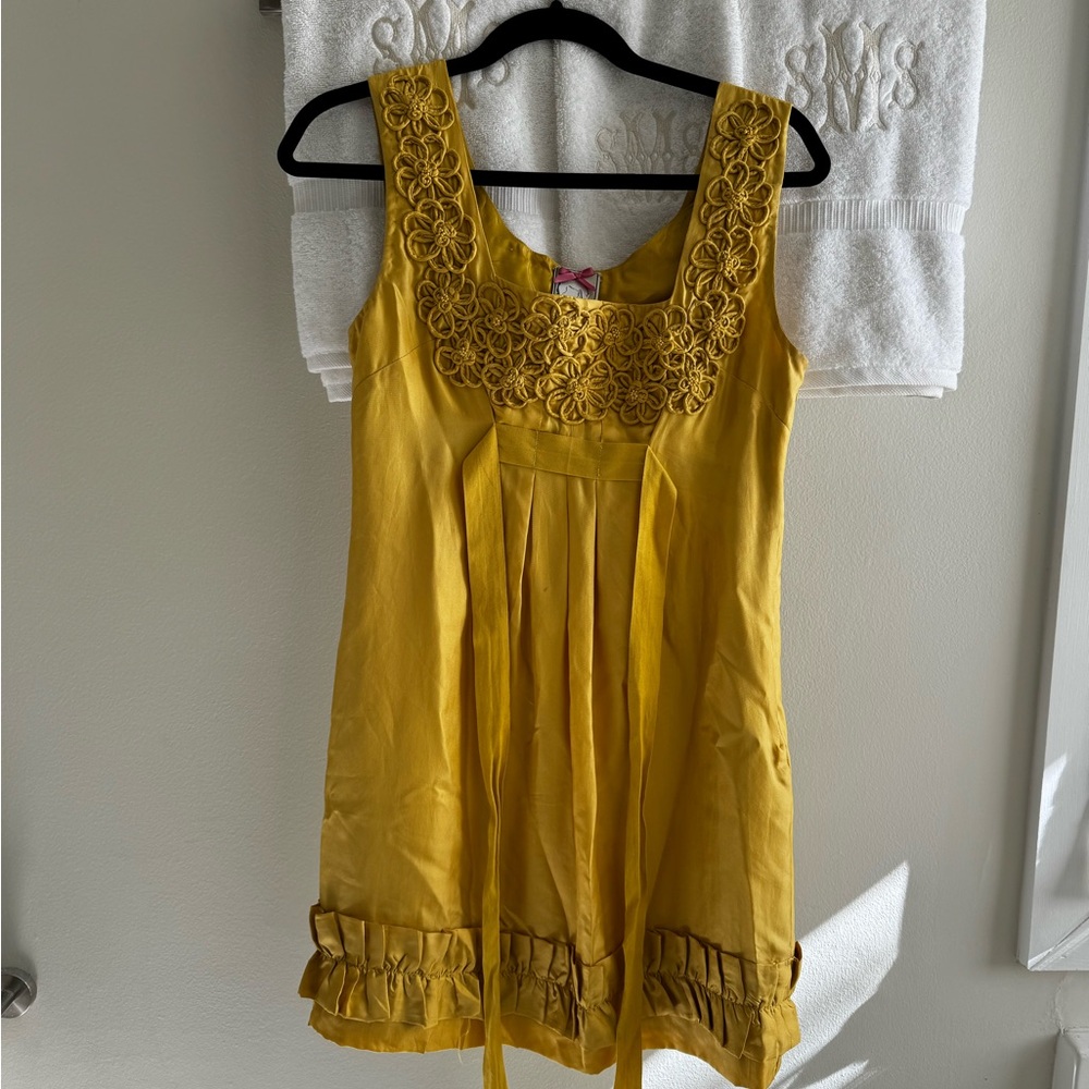 Yoana Baraschi Yellow Flower Dress